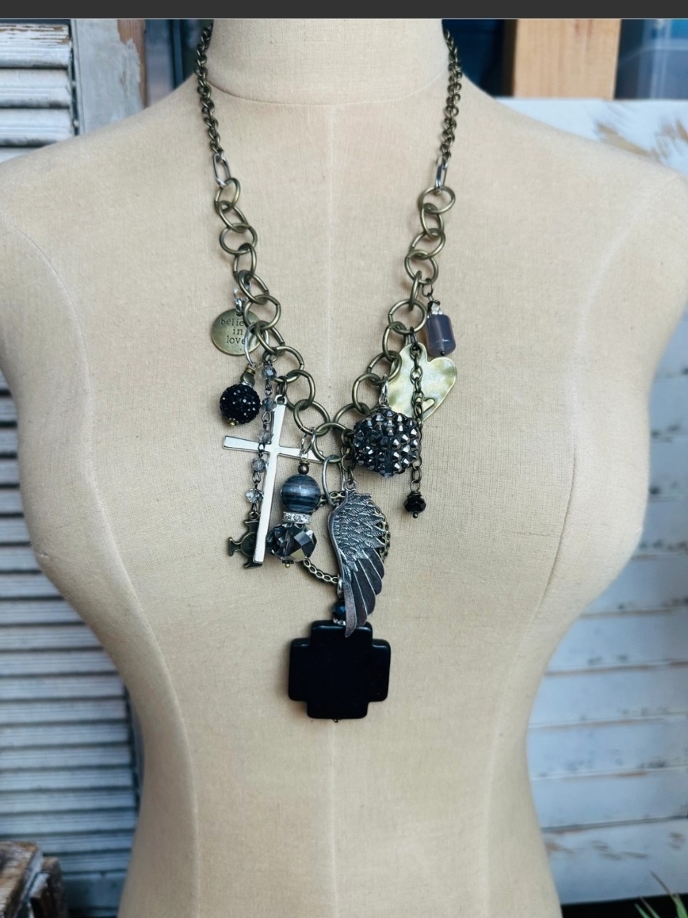 ✨PRICE DROP✨NEW Gypsy Junk Originals - Black Pendant Necklace